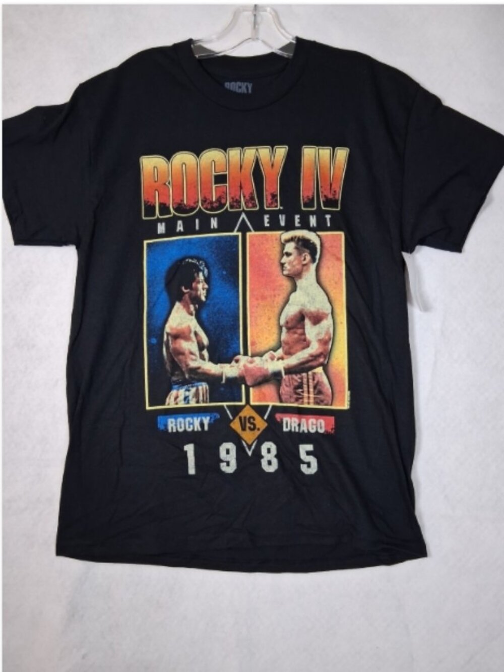 NEW Rocky IV T-shirt Men's XL Vs Ivan Drago The Russian Boxing Movie Main Event